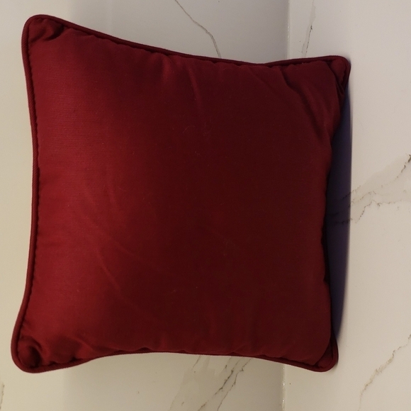 TAPESTRY square Christmas pillow cushion decorative candy canes holly 12" x 12" - Picture 3 of 6